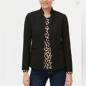 Scalloped ponte blazer J Crew